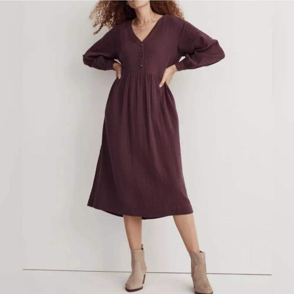 Madewell Brown Midi Dress